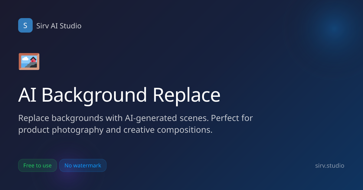 AI Background Replacement - Change Image Backgrounds with AI | Sirv AI ...